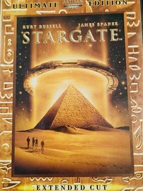 Stargate Ultimate Edition Extended Cut VHS Cover - Gold & Brown Artwork